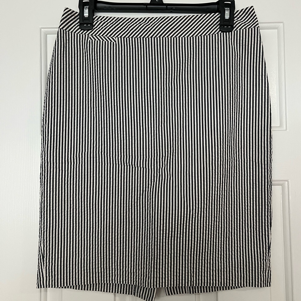 J. Crew Striped Pencil Skirt